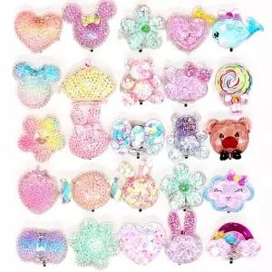 LED 글리터 비즈 불빛반지  25개) 불빛반지 장난감반지 보석반지 비즈반지 플라스틱반지