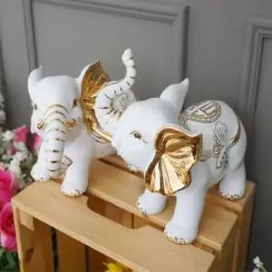 ksr 럭셔리 황금 화이트 복 코끼리 2P 인형소품 20cm인형옷 아이돌인형옷 스마일꽃인형