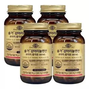 솔가 감마리놀렌산 보라지 종자유 300mg 1300mgX60캡슐X4개_23236154
