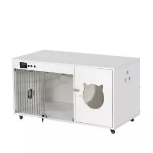 고양이 분만실 분리형 화이트 원목 케이지 격리장 사육장