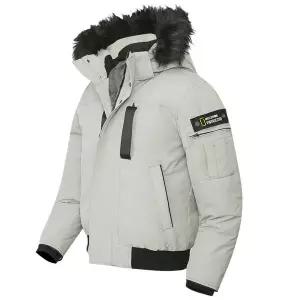 [디바옴므]후드 FUL 탈부착 헤비 패딩 경량점퍼 털 와팬 집업