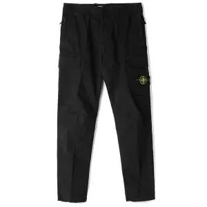 [스톤아일랜드][명품] 스톤 아일랜드 24FW 스톤 와펜 수피마코튼 카고바지 블랙