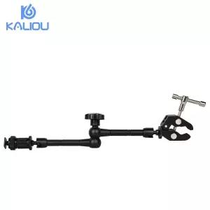 암 다기능 볼헤드 비디오 조명 클램프 인치 카메라용 더블 LED 마운트 어댑