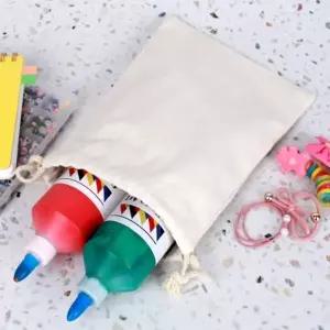 ( )무지 캔버스 복조리파우치 19x28