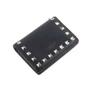 [중고명품]  SW2P0P39BOL 프렌치 컴팩트 락스터드 여성반지갑 36109Y