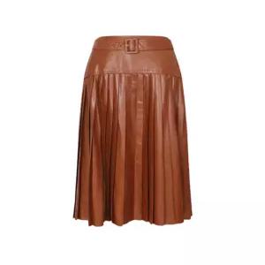[데코][데코(DECO)] 레더 카놀라 스커트 (택가격 699000원)