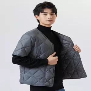 남성 경량 패딩 조끼 겨울용 반팔 베스트 어깨보호