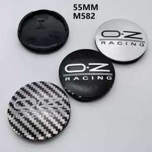 자동차휠캡 4개 55MM M582 OZ 레이싱 로고 엠블럼 자동차 휠 센터 캡 O.Z 배지 림 허브캡 허브 커버 교체