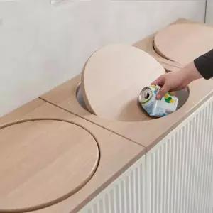 모노 템바보드 휴지통 스윙형 3P 세트 더스트박스