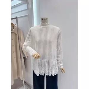 [갤러리아] [ab.f.z] 레이스 반넥 시스루 니트(ATA1HW45B)