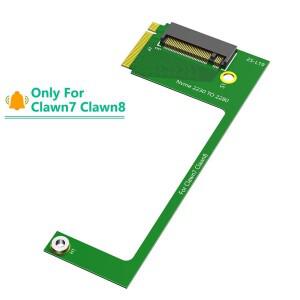 MSI Claw7 8AI 변환용 2230 2280 SSD 하드 드라이브로 90도 확장 보드 NVME M-Key M2 PCIe 4.0 어댑터 카드