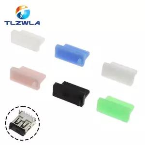 10PCS USB 먼지 플러그 충전기 포트 커버 캡 여성 잭 인터페이스 범용 실리콘 방진 보호기 태블릿 PC 노트