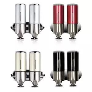 욕실디스펜서 2구 샴푸디스펜서 주방 물비누 디스펜서