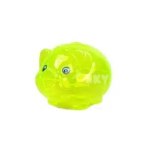 [오너클랜](SM)형광 투명 돼지저금통 소 3P 동전저금통