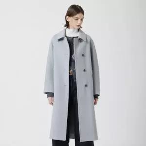 [롯데백화점]씨씨콜렉트 울 폭스 블렌드 싱글 롱 코트 C254MSG561