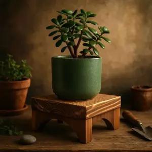 [오너클랜]원목 화분 받침대 우드스텐드 18x18x10cm 아치형사각