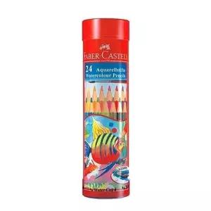 파버카스텔 색연필 24색 수채 라운드틴 11 59 24 둥근통/7004 갑(6개입)