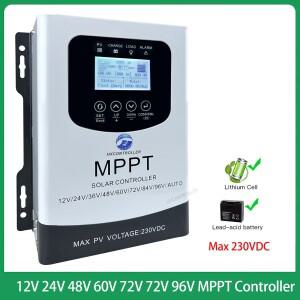 12V 60V 0-80A 배터리 MPPT 태양열 충전 컨트롤러 최대 패널 입력 WIFI 시스템