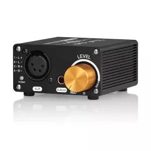 Douk Audio XLR 입력 및 4.4mm 헤드셋 잭이 있는 균형 잡힌 헤드폰 앰프 앰프, PC, TV, CD 플레이어, 미니