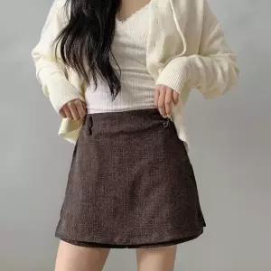 [하프클럽/]여성 레이온 윤기 있는 포근한 모직 스커트 팬츠