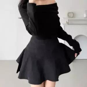 [하프클럽/]여성 러블리 A라인 플레어 미니 스커트 바지 내장