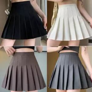 여성 미니 러블리한 테니스 스커트 속바지 내장