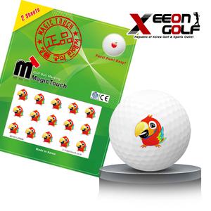 지온골프 골프공 NEW 스티커 앵무새 디자인 매직터치/간편하고 깔끔한 볼마킹/볼마크/볼마커/볼라이너