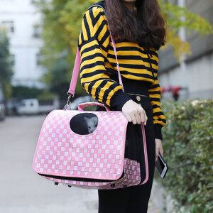 [고급체크무늬 애견 캐리어] 애견집/애견가방/이동가방/옷/방석/개집/사료/울타리/고양이/강아지