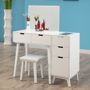 원목도장_헤라 화이트 S-TYPE 화장대 세트+3단 서랍장