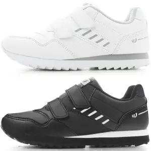 여자 흰색 검정색 찍찍이 여성 성인 운동화