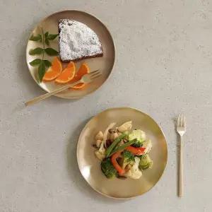 [놋담](강남점)방짜유기 유기접시 원형 플레이트 16 2P