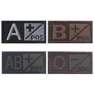 혈액형패치/자수패치/혈액형/벨크로/찍찍이/와펜/마크