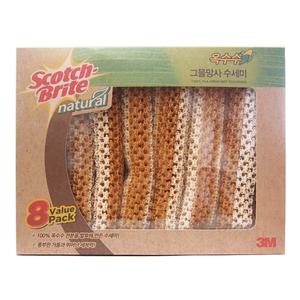 코스트코 3M 내추럴 옥수수 그물망사 수세미 8입