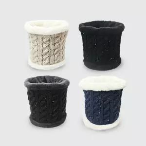 카르닉 꽈배기 니트 퍼 겨울 방한 넥워머 TKN