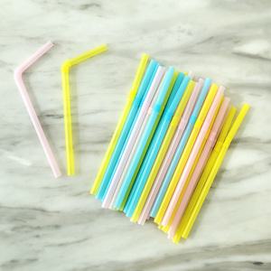 아가프라 일회용 매직 빨대50P 짧은 스트로우 주름 아기 유아 위생적인 국산