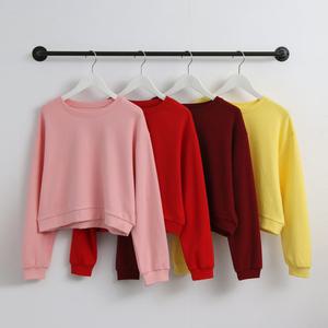 크롭 맨투맨 티셔츠 여자 긴팔 크롭티 숏티 봄 가을