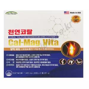 천연코랄 180정 / 천연 코랄 칼맥 비타 산호칼슘 마그네슘 아연 비타민D