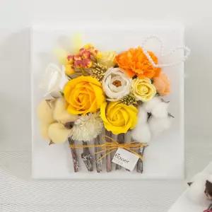 카네이션 조화 액자 우드 set 20cm 3컬러 꽃 어버이날 스승의날 벽 장식 벽걸이 감사 선물 행사