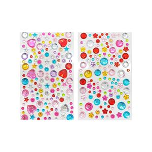 큐빅비즈스티커(종합) 2종 DIY 꾸미기 보석 쥬얼리 반짝이 스티커 접착 비즈 미술 활동