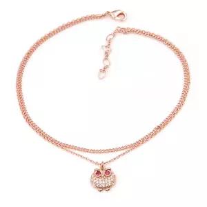 14K GP 부엉이 두줄 체인 데일리 패션 발찌