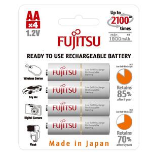 후지쯔 AA 충전지 4알 2000mAh 에네루프 동급 일본산