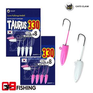 [09피싱]캣츠크로우 토러스 330/볼락지그헤드/우럭지그헤드/핑크/야광/슬로우리트리브훅/볼락바늘/웜바늘