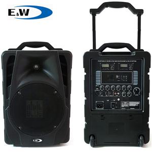 PAS-1000 이동식앰프스피커 행사용 연주용 공연용 무선마이크일체형