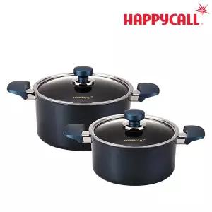 [본사직영] HC해피콜 클래식 다이아몬드 냄비 2종 세트(양손20/곰솥24)
