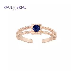 폴브리알 [SILVER] PYSR009S 9월 사파이어 탄생석 두줄 반지