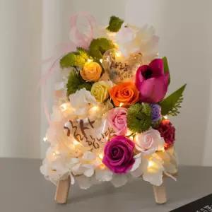 카네이션 조화 화환 LED 맘마미아set 30cm 꽃 어버이날 스승의날 테이블 장식 감사 선물 행사 소품