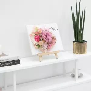 카네이션 조화 액자 이젤 세트 헤븐리캔버스Bset 29cm 2컬러 꽃 어버이날 스승의날 테이블 장식 감사 선물