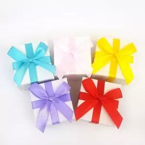 5색 리본 화이트 주얼리 케이스 반지 세트 돌반지 b0669