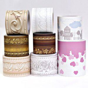 [데코랑]접착식 포인트 띠벽지 띠 몰딩 시트지