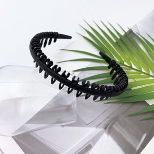 국산 무광 고탄력 안아픈 머리띠 헤어밴드 세안 여성 남성 공용 운동 통증없는 머리밴드 앞머리 고정 화장용 여자 남자 HB05 빗살